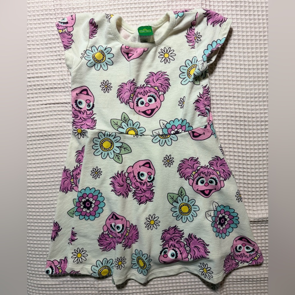 Sesame Street Pink and Cream ‘Abby’ Print Dress